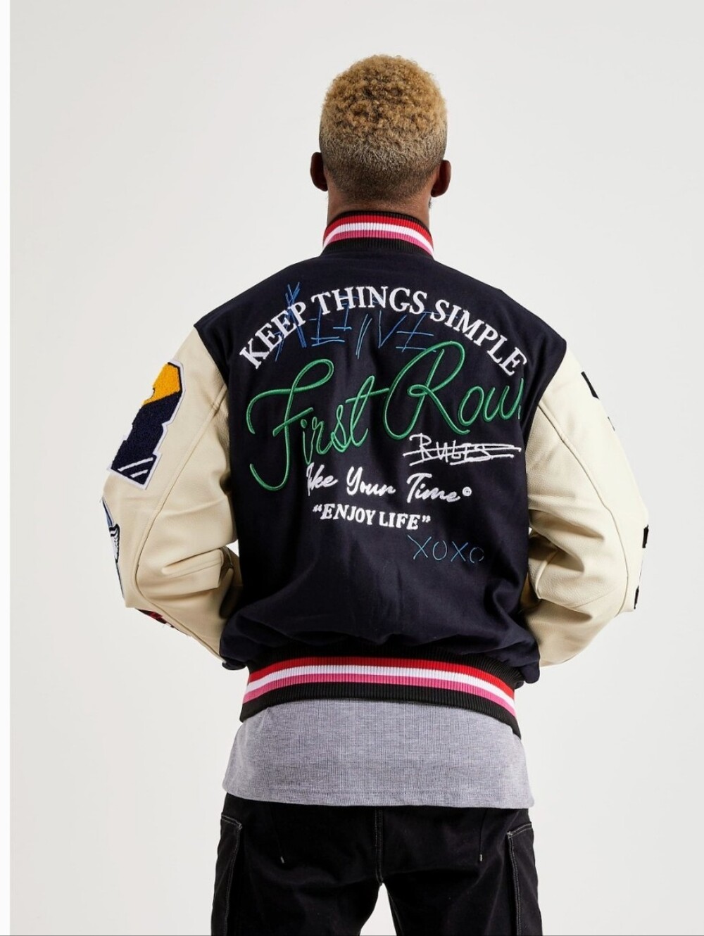 FIRST ROW - Unisex Varsity Jacket - Picture 7 of 8